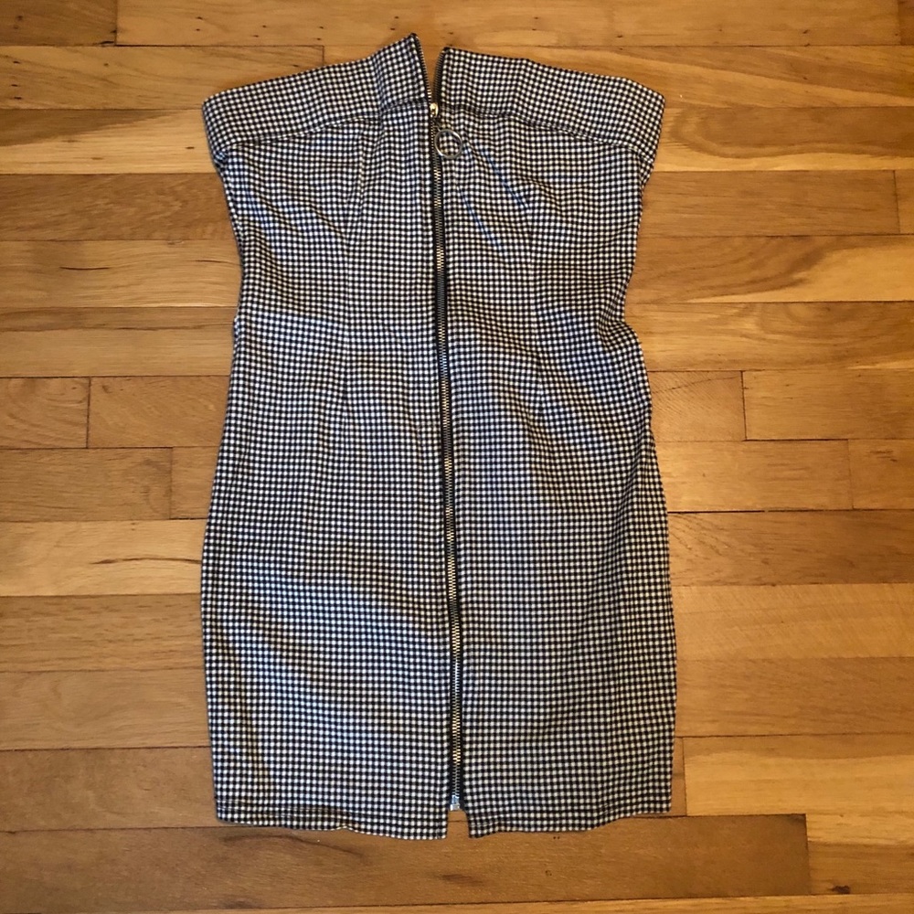 Black and White Checkered Dress
